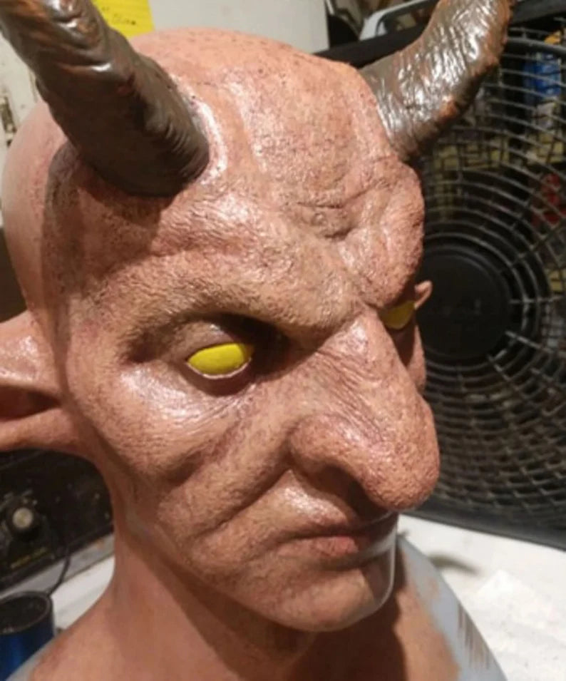 Foam Latex Demon Krampus Fantasy Horns