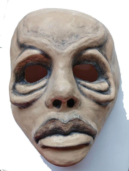 Twilight Zone Inspired  1/2 Latex  Mask Sad Lady with Big Lips
