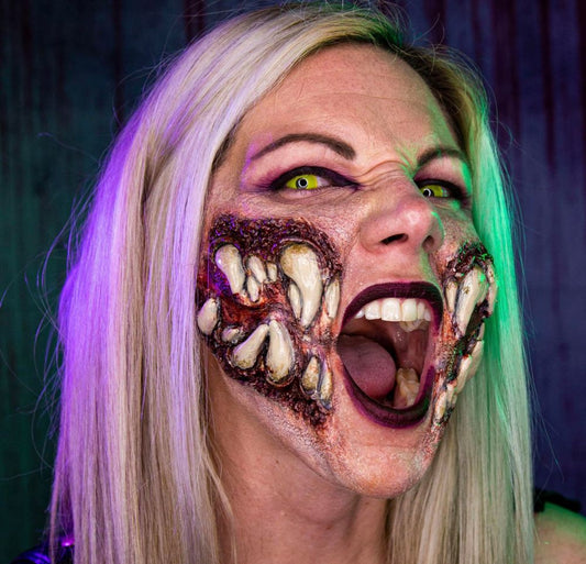 Mileena Deluxe Mortal Kombat Inspired Fang Cheeks Foam Latex Prosthetics